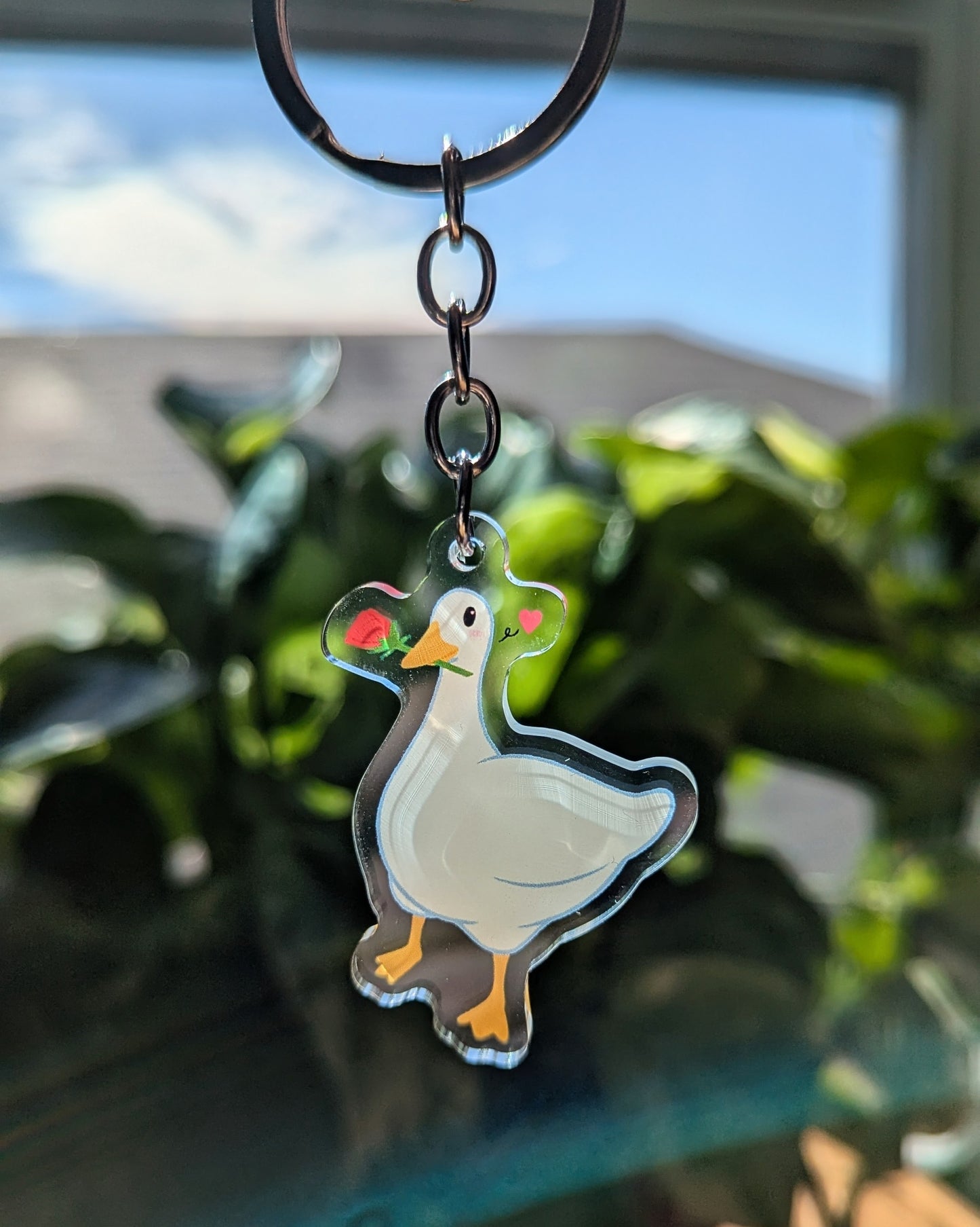 Lovely Goose Keychain